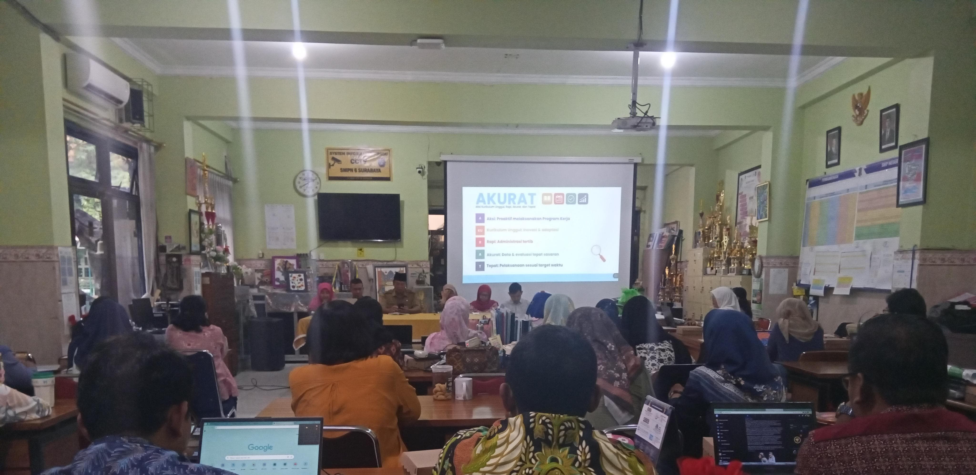 SMPN 6 Surabaya Mantapkan Program Kurikulum 2025/2026 dengan Filosofi AKURAT