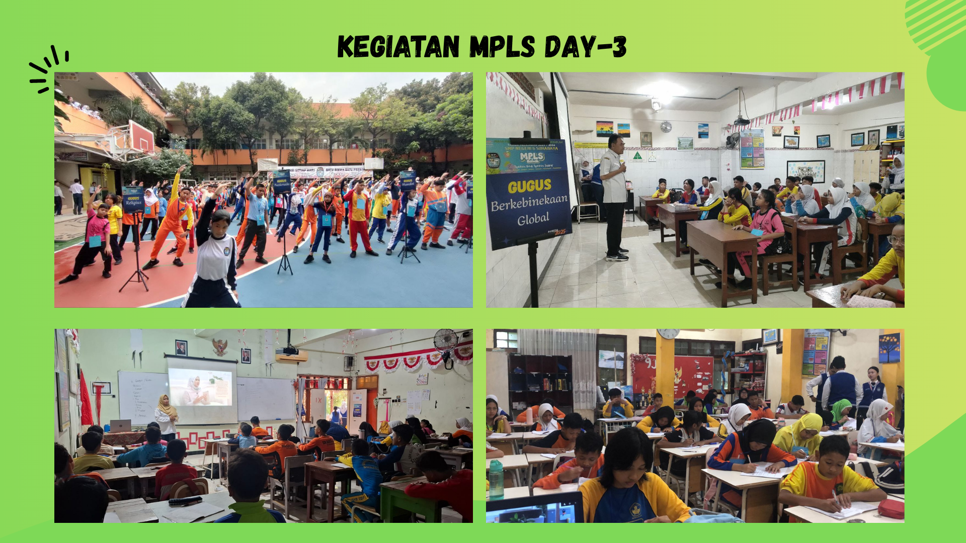 MPLS Hari ke-3: Menggali Potensi dan Membangun Karakter di SMPN 6 Surabaya.