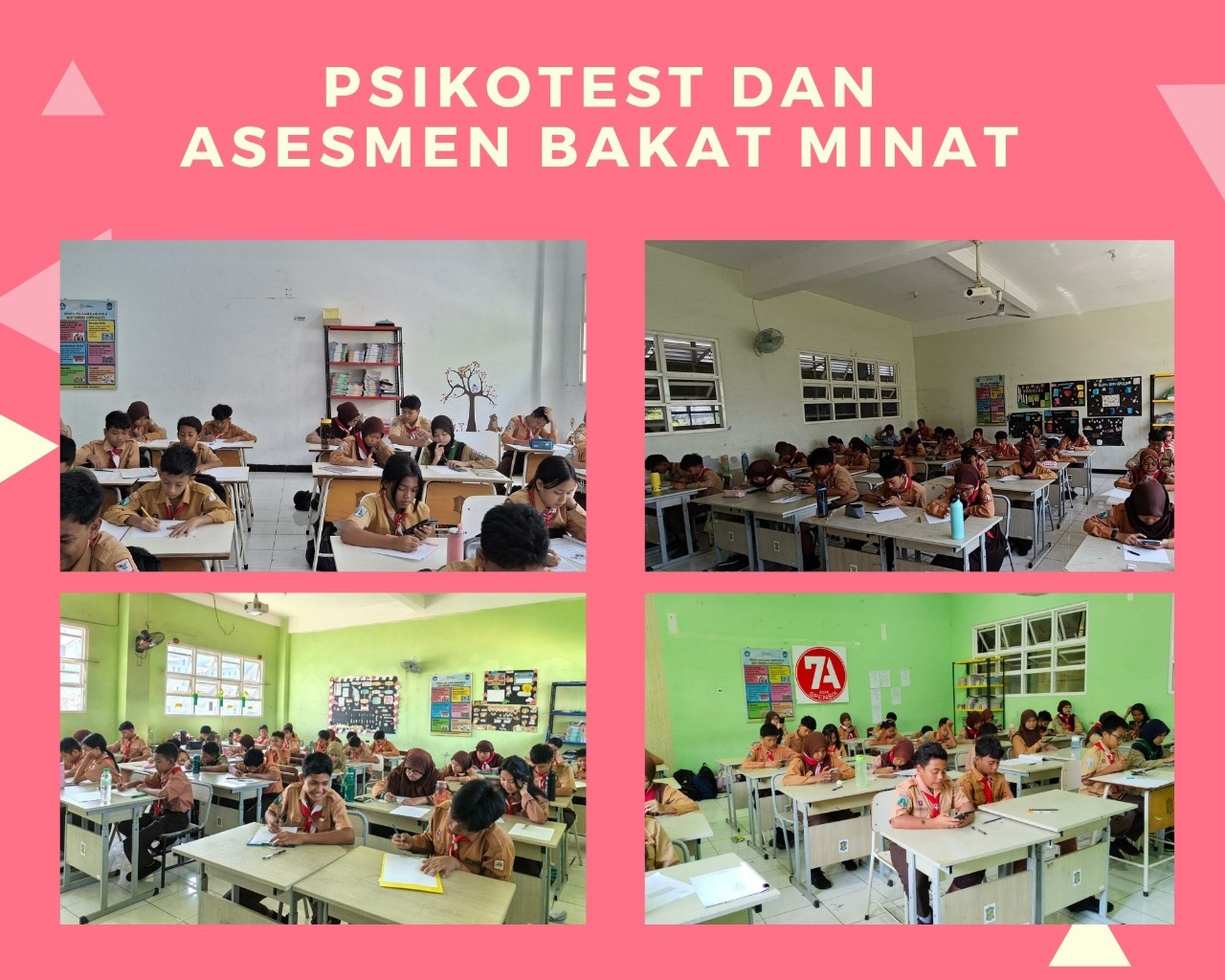 Kegiatan Psikotest dan Asesmen Bakat Minat Siswa Kelas VII SMP Negeri 6 Surabaya