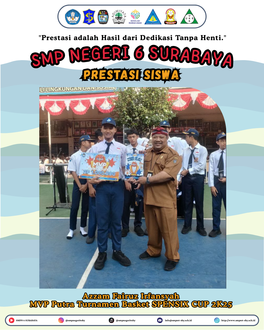 PRESTASI SISWA SMP NEGERI 6 SURABAYA – MINGGU KEDUA AGUSTUS 2025