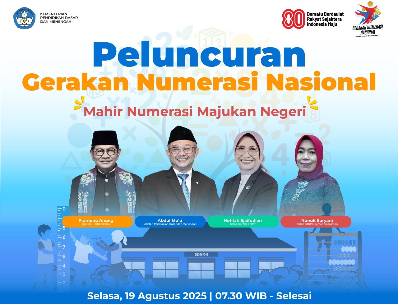 🎉 Peluncuran Gerakan Numerasi Nasional: Mahir Numerasi, Majukan Negeri