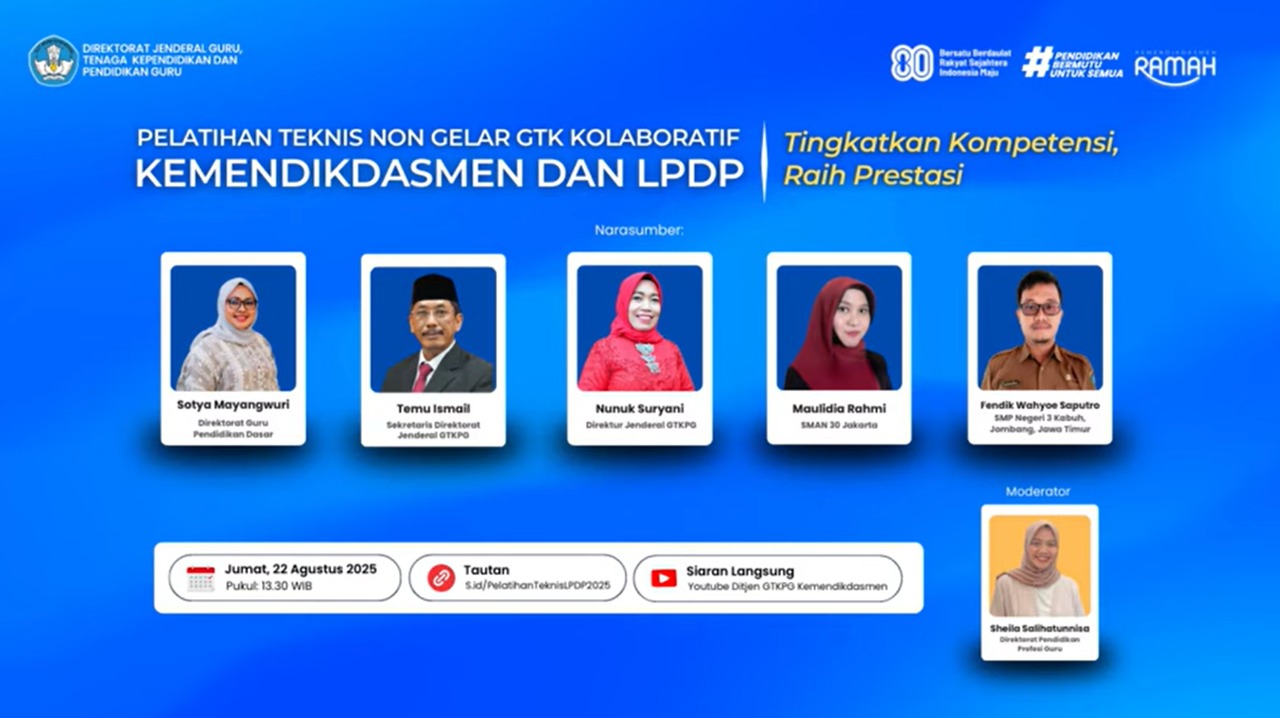 Berinovasi untuk Pendidikan Berkualitas, SMPN 6 Surabaya Hadir dalam Sosialisasi Pelatihan GTK Kolaboratif