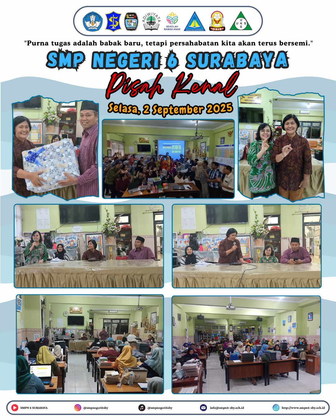 Perpisahan Penuh Haru Sambut Asa Baru di SMPN 6 Surabaya