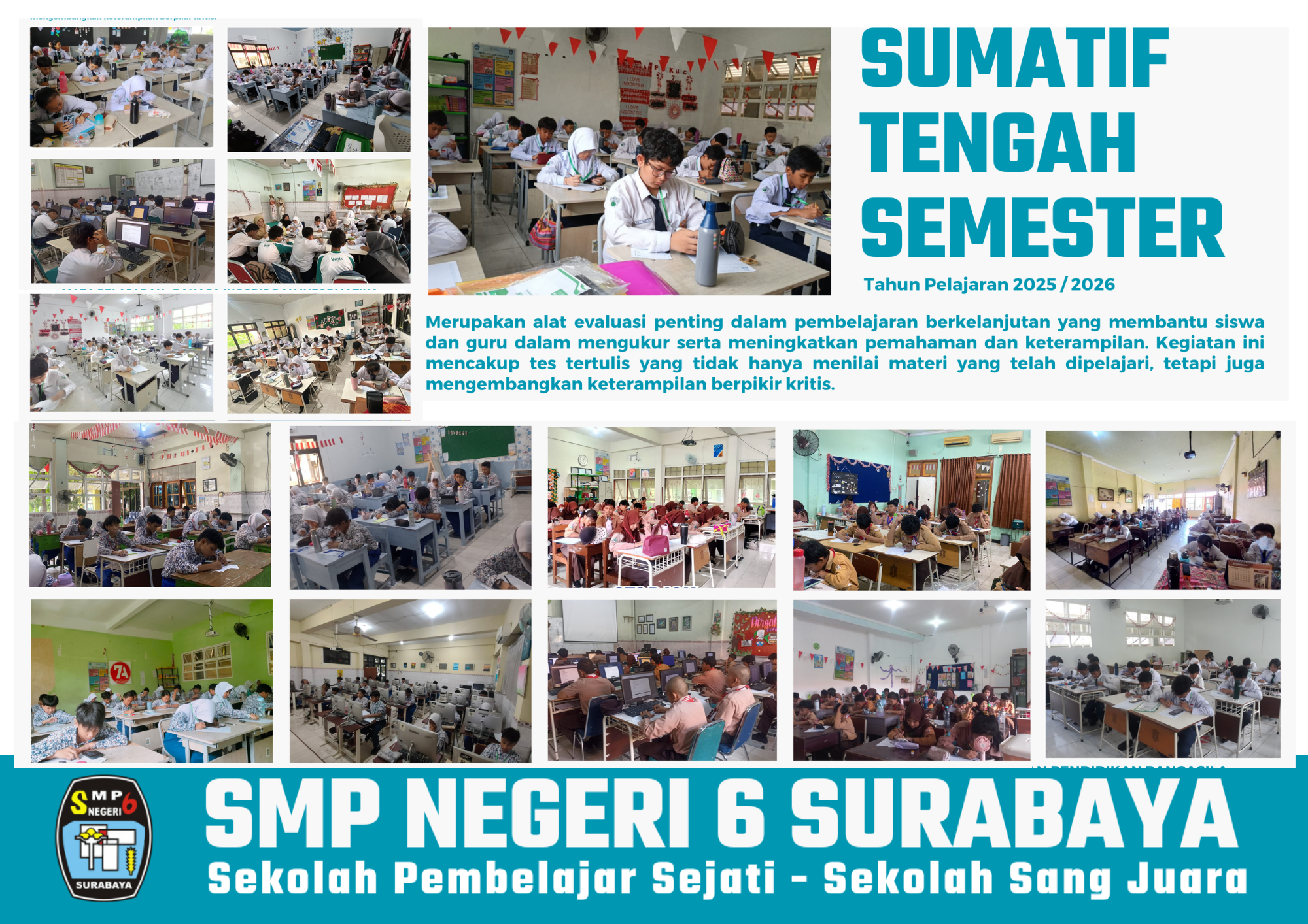 🌟 STS Berjalan Lancar, Siswa SMP Negeri 6 Surabaya Tunjukkan Semangat Belajar yang Luar Biasa!