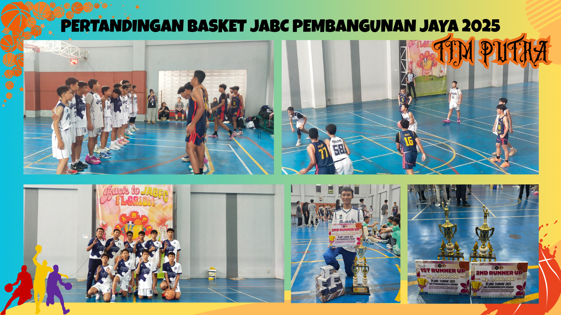 Tim Basket Putra Beraksi Kembali Dalam Event  JABC SMA Pembangunan Jaya 2025.
