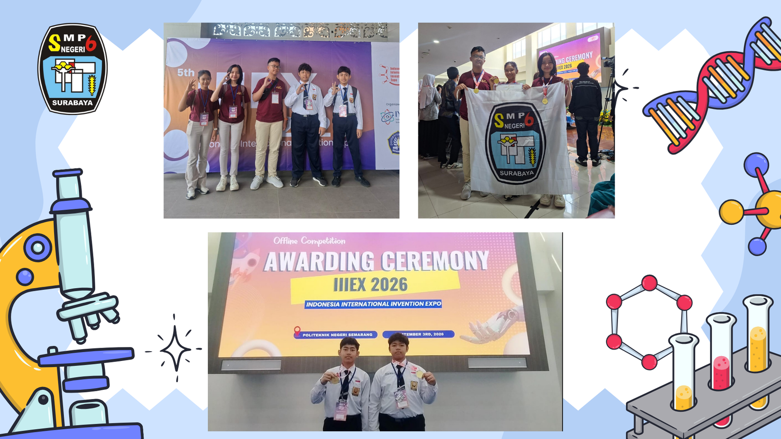 🏆 Siswa SMPN 6 Surabaya Raih Prestasi Gemilang di Indonesia International Invention Expo 2026
